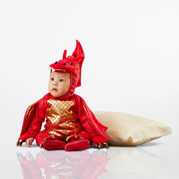 Pottery Barn Kids Costumes Red Baby Dragon Costume 612 M Poshmark